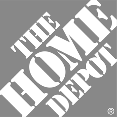 Home Depot greyscale logo
